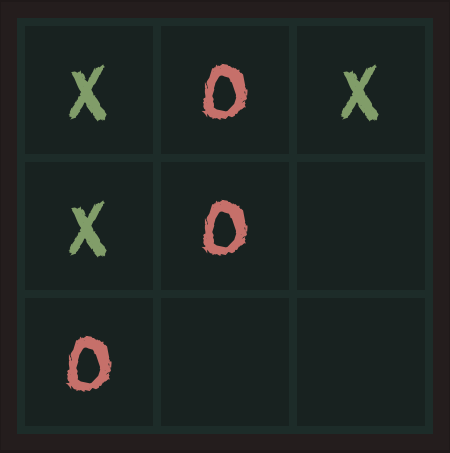 Picture of a Tic Tac Toe match